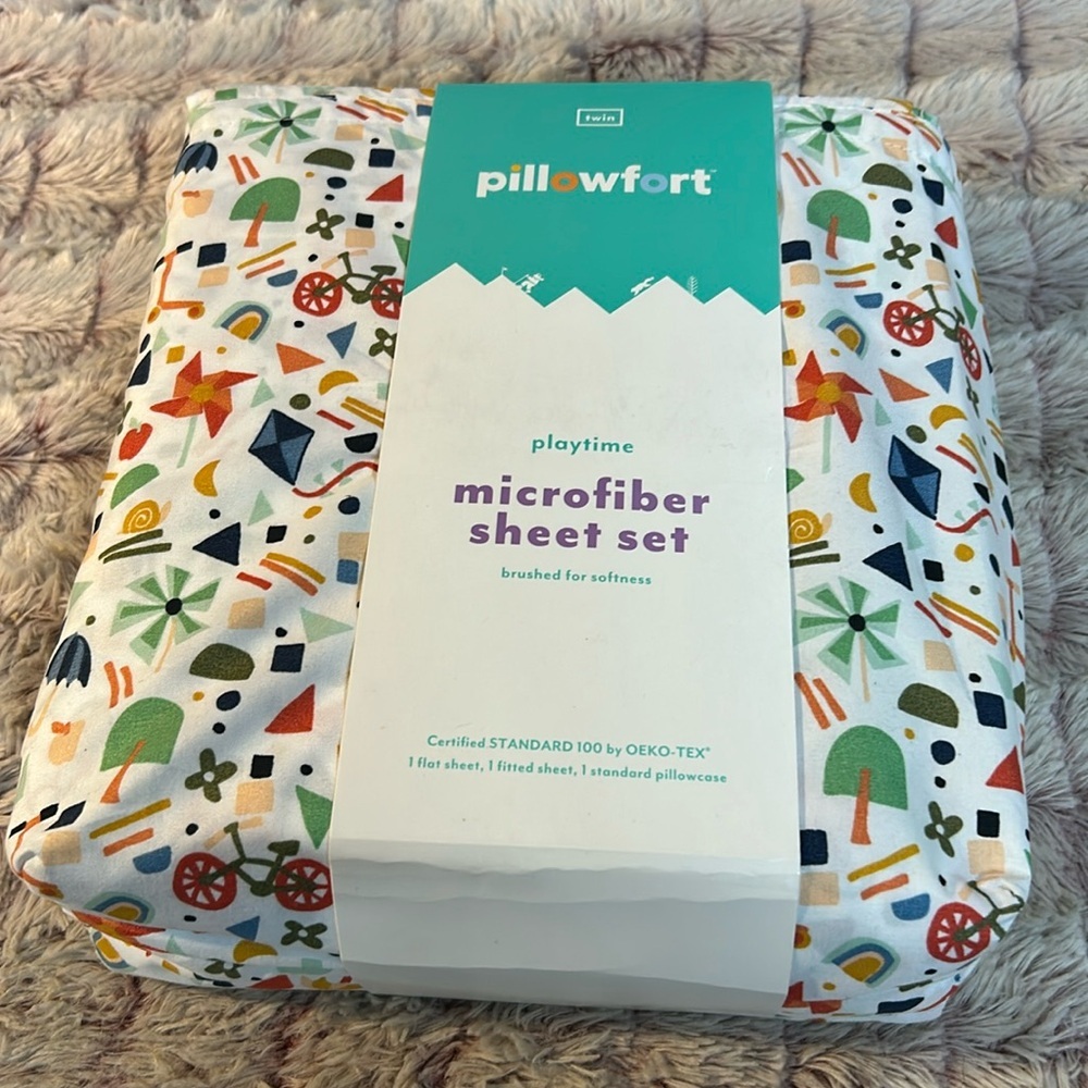 𝅺PILLOWFORT Twin Sheets set